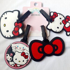 Hello Kitty and Friends  4 Luggage Tag, by Sanrio Brand New